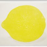 a big lemon  *from group exhibition "Linocut" at Gallery Nomart